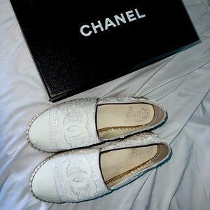 Authentic Chanel Espadrilles Sequin